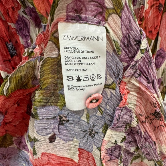 Zimmermann Poppy Frill Billow Mini Dress - Picture 7 of 8